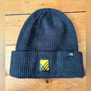 The North Face gray beanie lightly worn